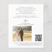 Budget QR CODE 2 foto trouw bedankt Flyer (Achterkant)