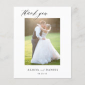 Budget QR CODE 2 fotobruiloft bedankt Flyer (Voorkant)