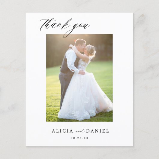 Budget QR CODE 2 foto's bruiloft bedankt (Voorkant)