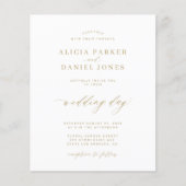 Budget QR code 4 Fotocollage huwelijkuitnodiging Flyer (Voorkant)