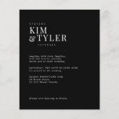 Budget QR CODE 4 foto's moderne trouwuitnodiging Flyer (Voorkant)