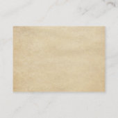 BUDGET QR-code Bourgondië Alice Wonderland Bruilof Informatiekaartje (Achterkant)