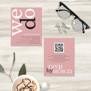 BUDGET QR code Dusty Roos Text Weddenschap Uitnodi