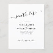 Budget QR code eenvoudige foto bruiloft opslaan va Flyer (Voorkant)