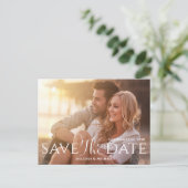 Budget QR Code Elegante kalligrafie Script bruilof Briefkaart (Staand voorkant)