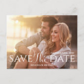 Budget QR Code Elegante kalligrafie Script bruilof Briefkaart (Voorkant)