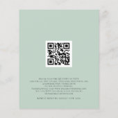 Budget QR Code Eucalyptus Ivory Weddenschap (Achterkant)