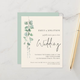 Budget QR Code Eucalyptus Ivory Weddenschap