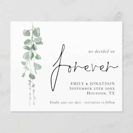 Budget QR-code Eucalyptus voor altijd bewaren Datu (Voorkant)