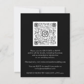 Budget QR CODE Floral Meadow Gold Black (Achterkant)