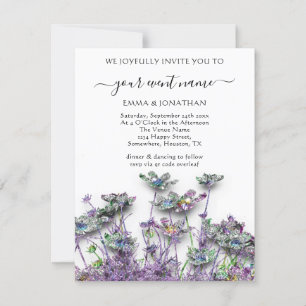 Budget QR CODE Floral Meadow Paars