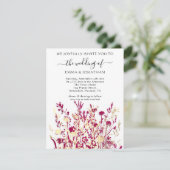 Budget QR CODE Floral Meadow White Marsala (Staand voorkant)