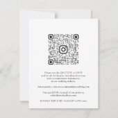 Budget QR CODE Floral Meadow White Rose (Achterkant)