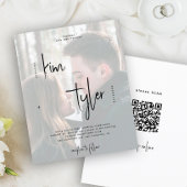 Budget QR CODE foto bruiloft uitnodiging