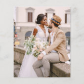 Budget QR Code Foto RSVP Weddenschap Website Flyer (Achterkant)