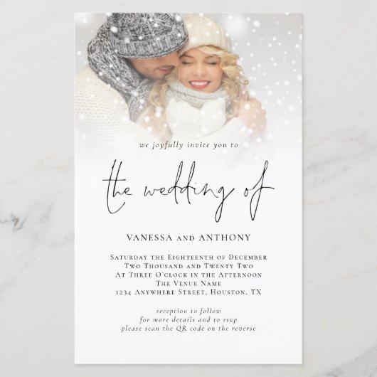 Budget QR Code Foto Weddenschap (Voorkant)