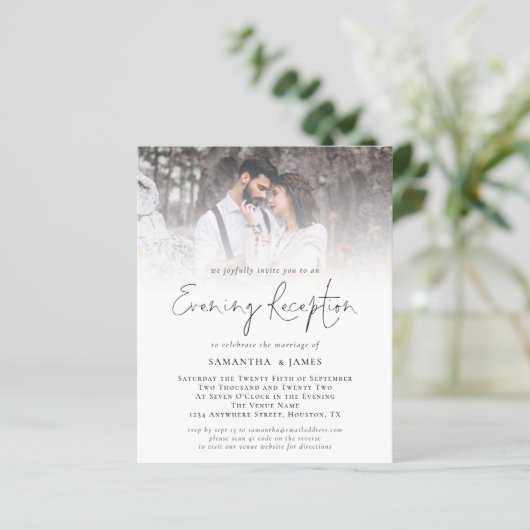 Budget QR Code Foto's Goedkeuring bruiloft (Staand voorkant)