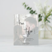 Budget QR CODE-fototrouwuitnodiging (Staand voorkant)