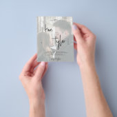 Budget QR CODE-fototrouwuitnodiging Flyer (Hand)