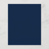 Budget QR Code Gold Navy Blue Script Weduwend RSVP (Achterkant)