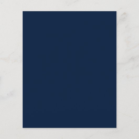 Budget QR Code Gold Navy Blue Script Weduwend RSVP (Achterkant)