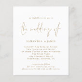 Budget QR Code Gold White Weduwen (Voorkant)