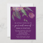 Budget QR Code Marsala Gold Flowers Paars (Voorkant)