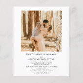 Budget QR-code Minimalist White Weduwfoto (Achterkant)