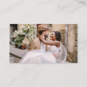 Budget QR-code Minimalistische Trouwwebsite RSVP Informatiekaartje (Achterkant)