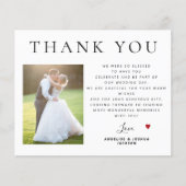 Budget QR CODE modern fotobruiloft bedankt (Voorkant)