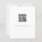 Budget QR Code Photo Wedding Evening Party Uitnodi (Achterkant)