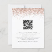 Budget QR Code Roos Gold Glitter Weddenschap Uitno (Achterkant)