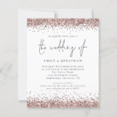 Budget QR Code Roos Gold Glitter Weddenschap Uitno (Voorkant)