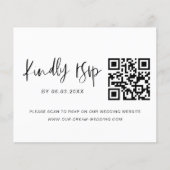 Budget QR Code RSVP Berichten Website (Voorkant)