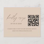 Budget QR Code RSVP Berichten Website (Voorkant)
