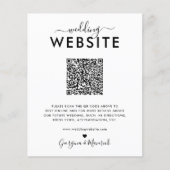 Budget QR-code RSVP Trouwwebsite Details (Voorkant)