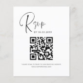 Budget QR Code RSVP Weduwfoto Website (Voorkant)