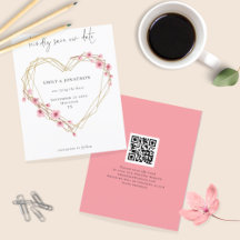 Budget QR code Sakura Cherry Blossom sparen de dat