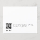 Budget QR CODE script bruiloft save the date Flyer (Achterkant)