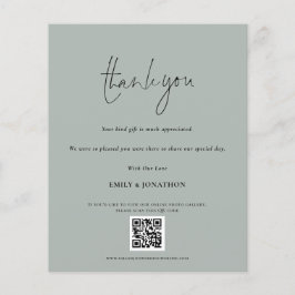 Budget QR Code Script Weddenschap Foto Sage Bedank