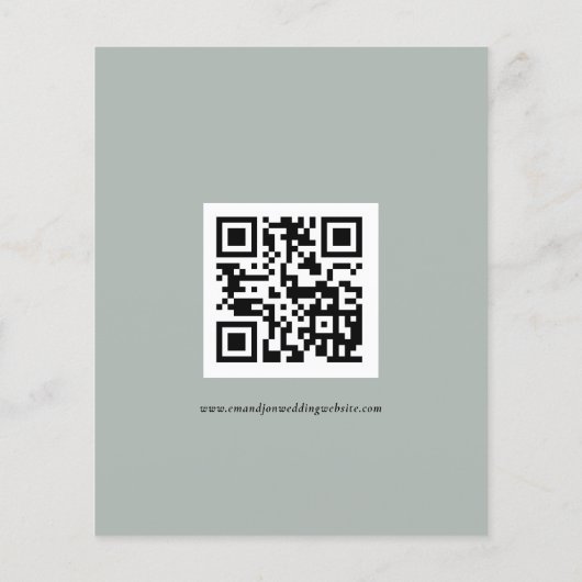 Budget QR Code Script Weddenschap Silvery Sage RSV (Achterkant)