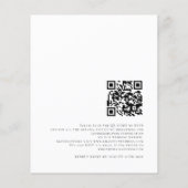 Budget QR Code Typografie Weddenschap (Achterkant)