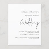 Budget QR Code Typografie Weddenschap (Voorkant)