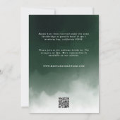 Budget QR-code Watercolor Eucalyptus botanisch Kaart (Achterkant)