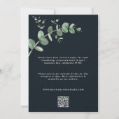 Budget QR code Waterverf Eucalyptus botanical Inv Kaart (Achterkant)