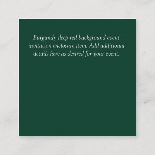 Budget QR-code website RSVP hotel huwelijksdetails Informatiekaartje (Achterkant)