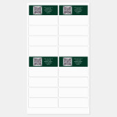 Budget QR-code website RSVP hotel huwelijksdetails Labels (Vel)