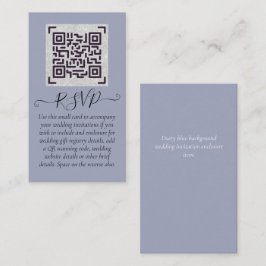 Budget QR-code website RSVP hotel huwelijksdetails Visitekaartje