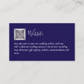Budget QR-code website RSVP-hotel trouwdetails  Informatiekaartje (Voorkant)
