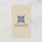 Budget QR-code website RSVP-hotel trouwdetails  Informatiekaartje (Achterkant)